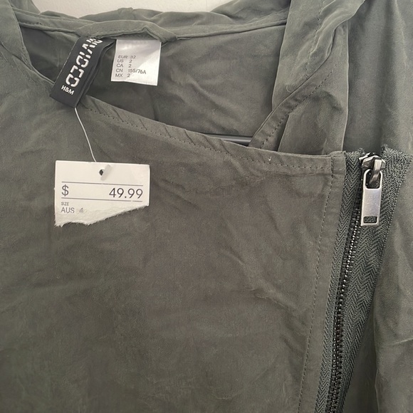 H&M Green Woven Hooded Jacket - Picture 6 of 6